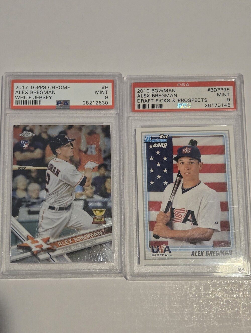 Alex Bregman Baseball Card Set – PSA 9 Graded Rookie Cards